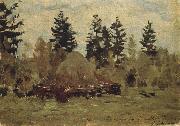 Levitan, Isaak Heuschober china oil painting reproduction